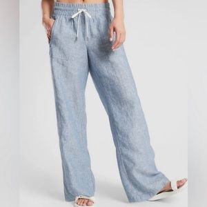 Athleta wide Leg Linen Pant